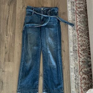 JCrew Factory Stylish Blue Denim Jeans with Belt